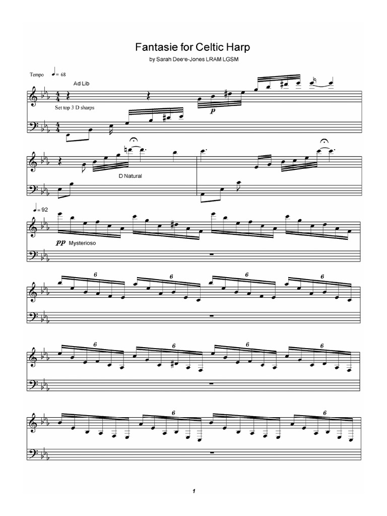 fantasie for celtic harp PDF