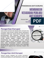 MEMBANGUN KESADARAN PERILAKU ANTI KORUPSI