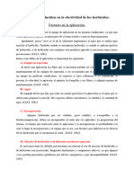 Factores Que Inciden en La Efectividad de Los Herbicidas