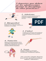 Infografía Hábitos Saludables Minimalista Rosa