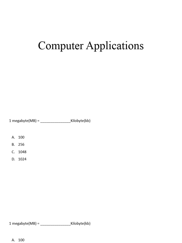 Computer Applications | PDF