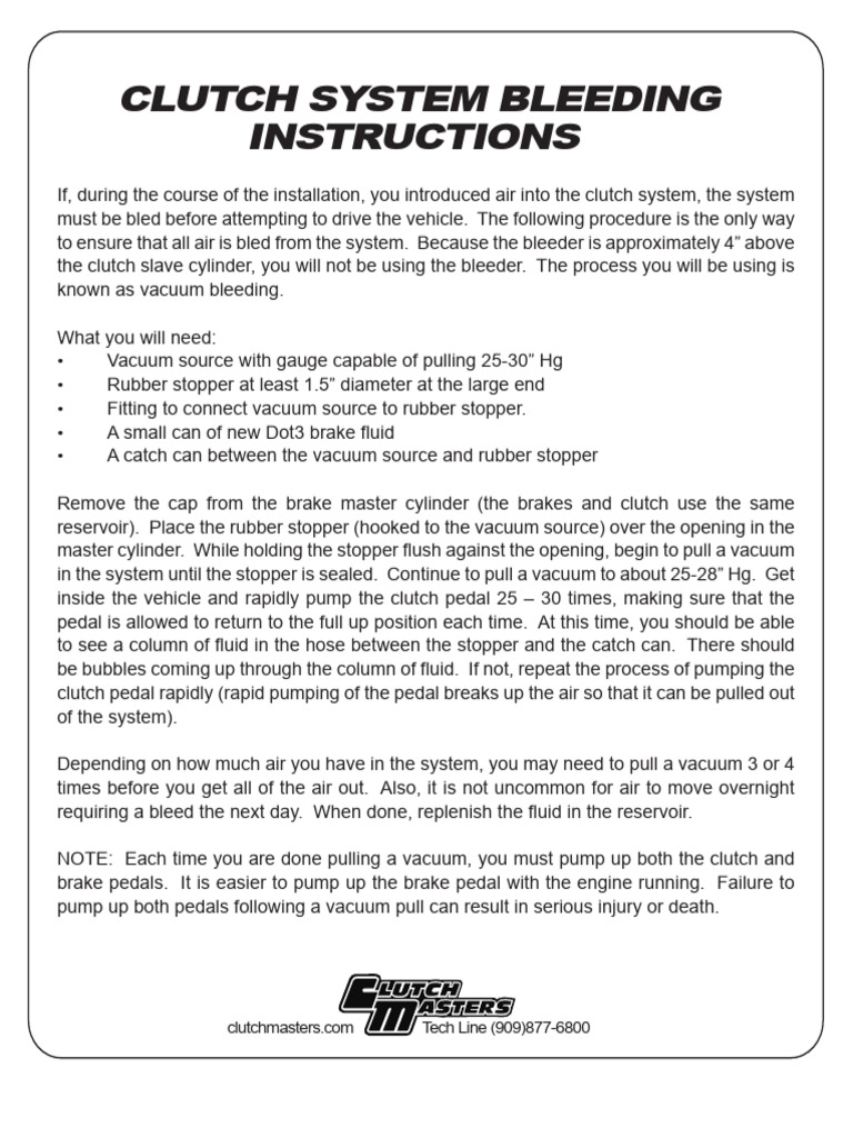 Clutch Bleeding PDF