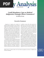 Download Mandatory Caps on Medical Malpractice Damages Harm Consumers Cato Policy Analysis No 685 by Cato Institute SN69479320 doc pdf