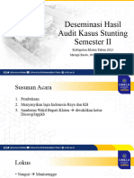 Deseminasi Hasil Audit Kasus Stunting Semester II