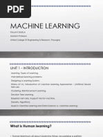 ML Unit 1 Notes