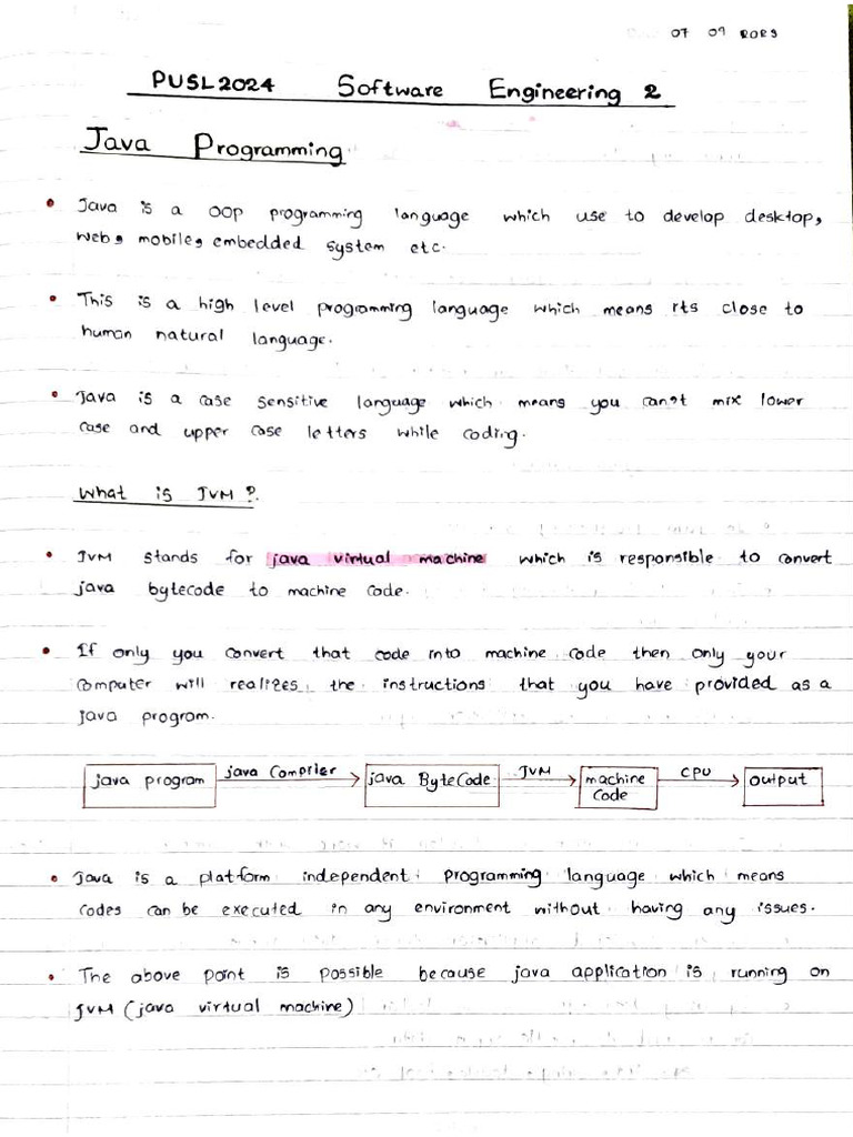 JAVA NOTE (MDT) | PDF