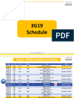 3G19 Schedule