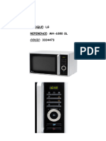 Notice Four À Micro-Ondes LG-MH 6380 SL