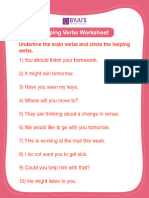 Helping Verbs Worksheet 01
