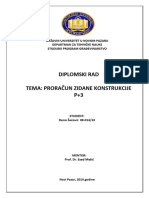 Proračun Zidane Konstrukcije P+3