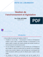 Gestion de L'environnement Et Législation - Copie