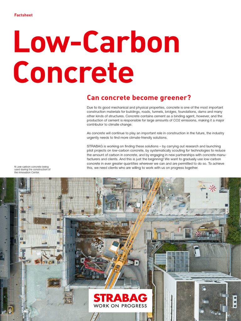 Low-Carbon Concrete in Construction | PDF | Concrete | Low Carbon Economy