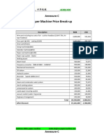 Annexure C Price Breakup