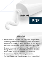 Topic 7 Creams