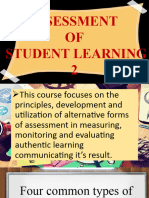 Monday - Assessment of Student Learning 2