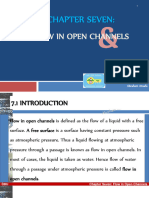 CH 7 Flow in Open Channels