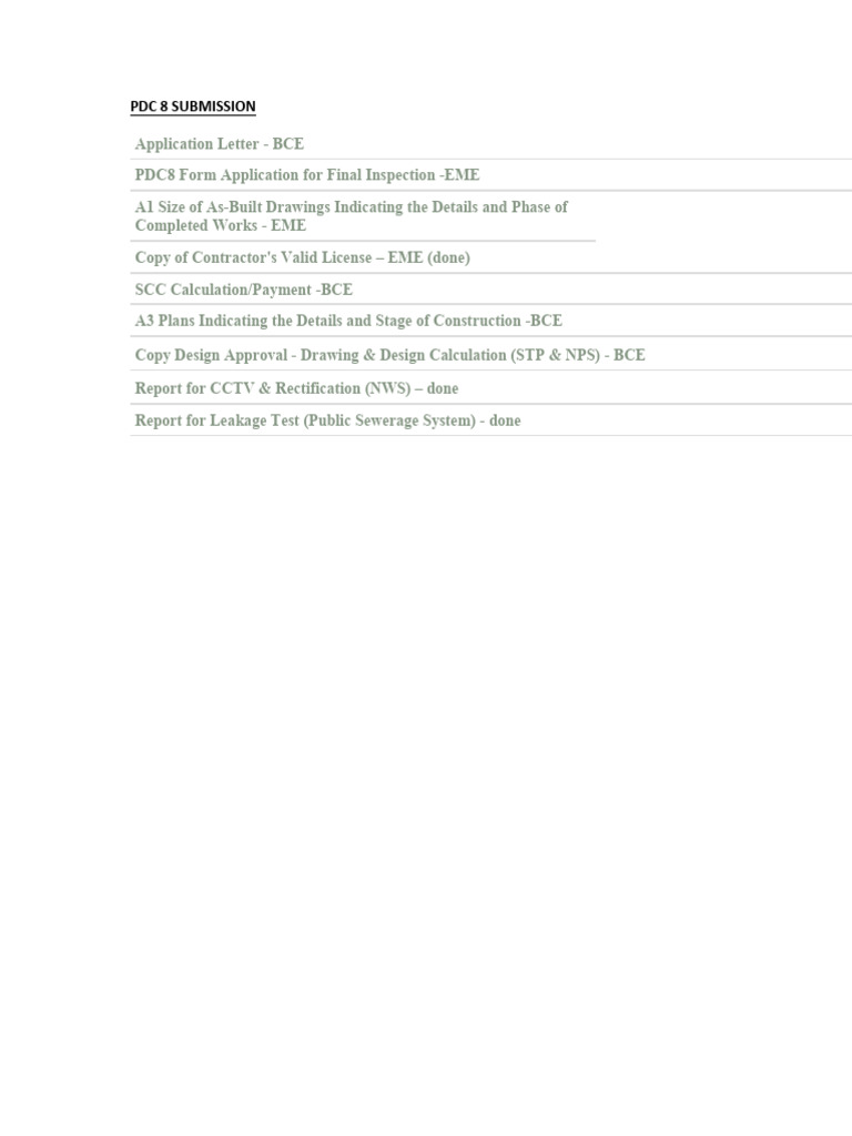 PDC8 Document | PDF