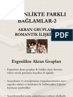 Ders-Ergenlikte Farklı Bağlamlar-Akran Grupları-Romantik İlişkiler