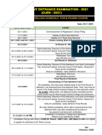 Revised Counselling Schedule For B. Pharm Course 121