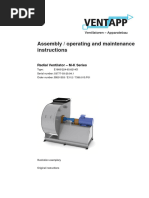 Assembly / Operating and Maintenance Instructions: Radial Ventilator - M-K Series