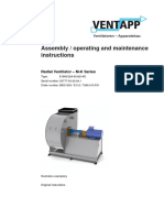 Assembly / Operating and Maintenance Instructions: Radial Ventilator - M-K Series