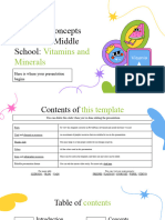 Nutrition Concepts Lesson For Middle School - Vitamins and Minerals by Slidesgo