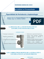 La Biologiade La Oseointegracion en Los Implantes Postextraccion