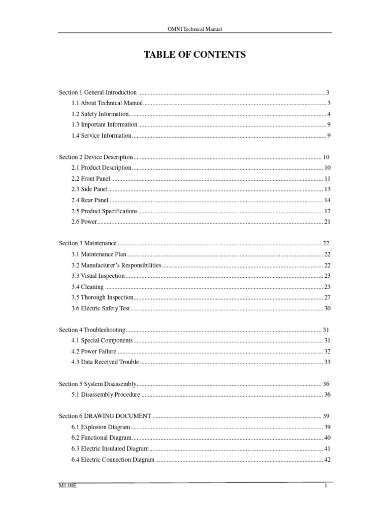 OMNI (Monitor) SM New Software PDF Blood Pressure Power Supply