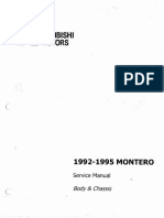 Montero FSM 1992-1995 Enginechassisbody