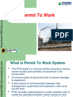 HSE-BMS-010 Permit To Work