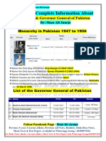 Information About All Governor General of Pakistan by Shan Ali Junejo