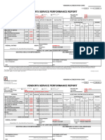 Vendor Performance Service Report Supplier