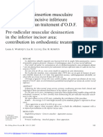 6-Intérêt de La Désinsertion Musculaire Pré-Radiculaire Incisive Inférieure Dans Le Cadre D'un Traitement d'O.D.F.