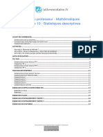 LIVRESCOLAIRE 2nde - Livre Du Professeur - Chapitre 10 - Statistiques Descriptives