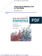 Using and Interpreting Statistics 3rd Edition Corty Test Bank