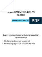 Pemilihan Media Isolasi Bakteri