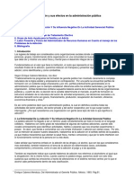 La Adicción y Sus Efectos en La Administración Pública