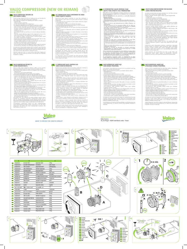 Notice Valeo Compressor | PDF