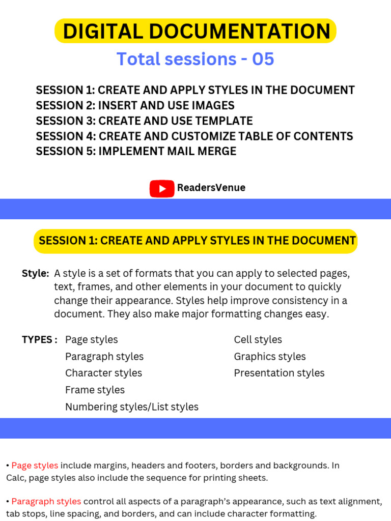 Digital documentation notes readers venue pdf cursor user