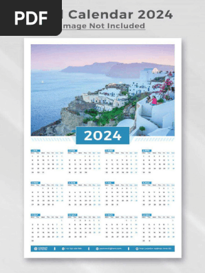 2024 Calendar PSD
