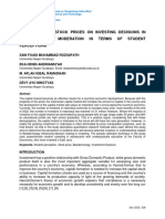 The Effect of Stock Prices On Investing Decisions in Bandarmology Moderation in Terms of Student Perceptions