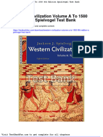 Western Civilization Volume A To 1500 8th Edition Spielvogel Test Bank