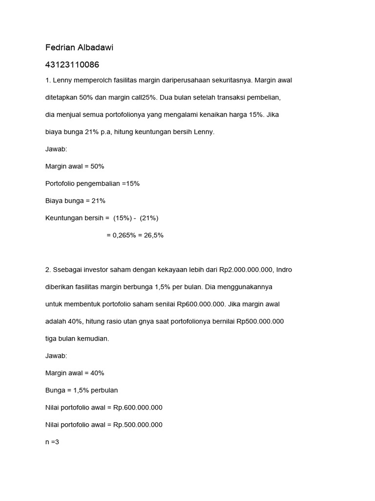 Tugas Math Bisnis | PDF