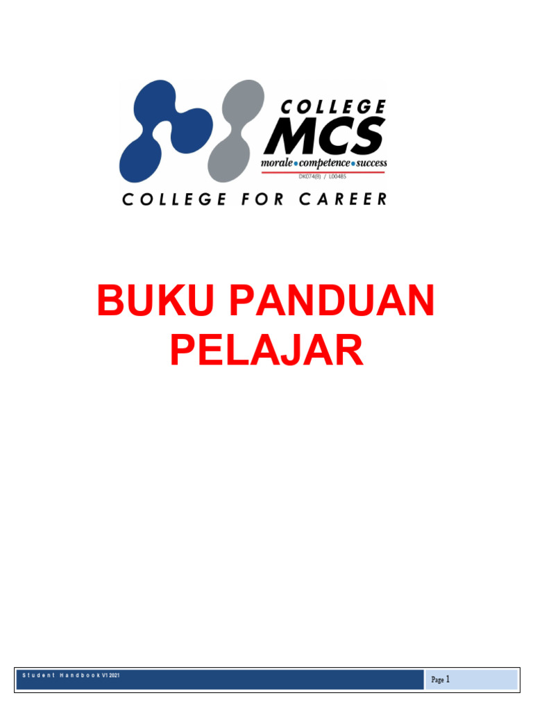 Buku Panduan Pelajar Version 2021 Pdf