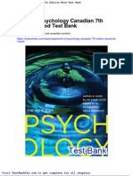 World of Psychology Canadian 7th Edition Wood Test Bank
