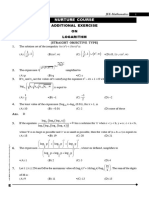 Nurture Course: Additional Exercise ON Logarithm