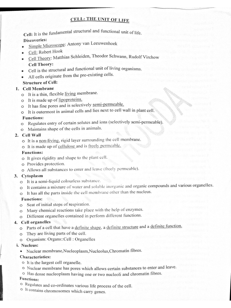 Biology Notes PDF
