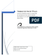 Plan de Empresa para La Creación de Un Negocio de Venta Online