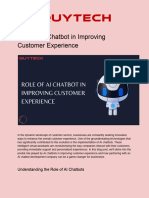 Role of AI Chatbot in Improving Customer Experience