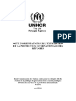 Note D'orientation Sur L'extradition Et La Protection Internationale Des Refugies